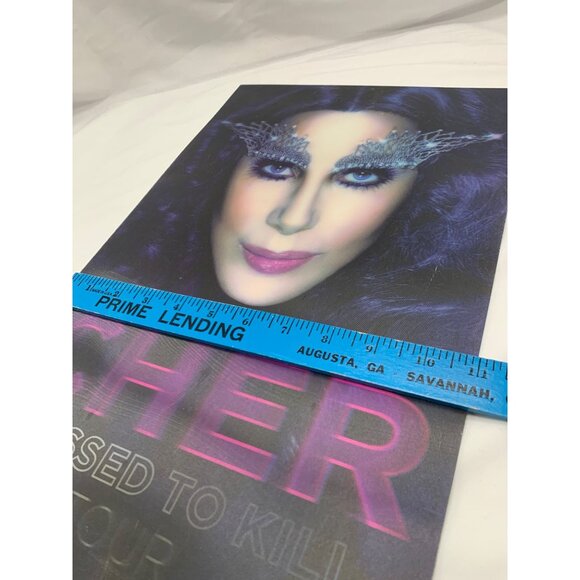Cher "Dressed To Kill" Lenticular Concert Poster Sign 17"x11" See pictures - Picture 4 of 4